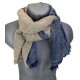 Herrenschal Blau Hellblau Dunkelblau o. Beige weicher leichter Schal