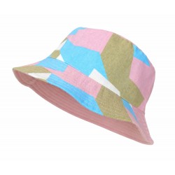 Bucket Hat pastell bunt Wendehut unifarben rosa Sommerhut 56 - 58 cm