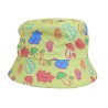 Kinder Bucket Hat bunt Mädchen Jungen Sommerhut Wendehut türkis 54cm