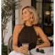 Ella Jonte Ohrringe beige natur Bast Boho Ohrstecker Ibiza Festival Hippie Style