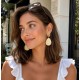 ast Ohrringe in grün beige offwhite gold Ohrstecker Boho Ibiza Style