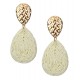 ast Ohrringe in grün beige offwhite gold Ohrstecker Boho Ibiza Style