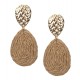 ast Ohrringe in grün beige offwhite gold Ohrstecker Boho Ibiza Style