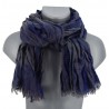 Herrenschal Winter blau grau