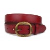 Ledergürtel rot