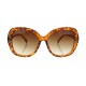 Sonnenbrille braun silber