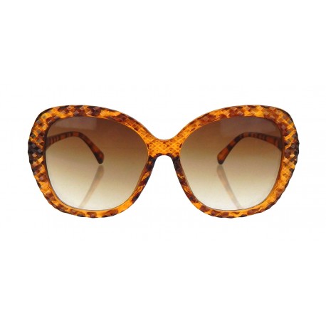 Sonnenbrille braun silber