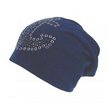 Long Beanie blau Anker