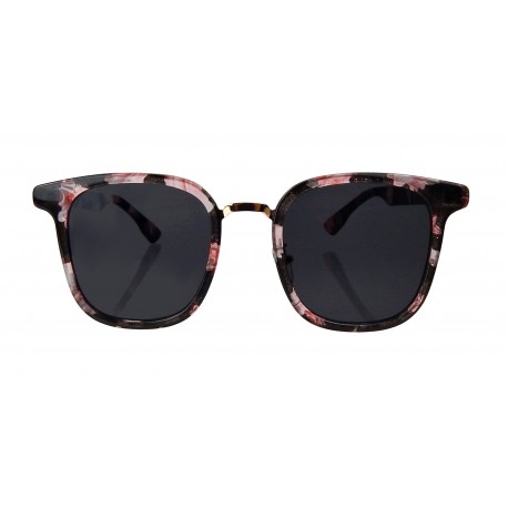 Sonnenbrille schwarz rosa
