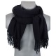 Klassischer weicher Herrenschal schwarz Herbst Winterschal