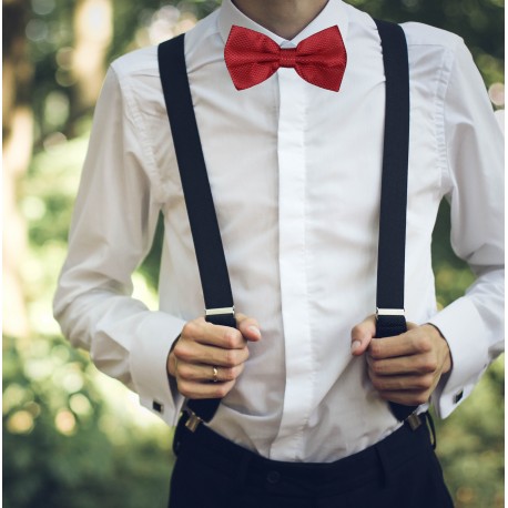 Herren Fliege rot