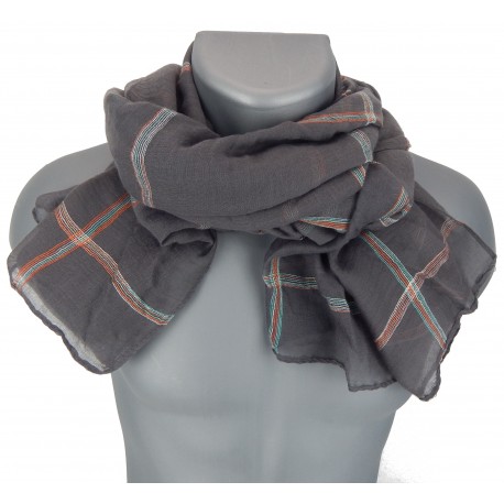Herrenschal grau