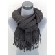 Damenschal Webschal grau
