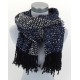 Damenschal schwarz blau