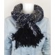 Damenschal schwarz blau