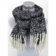 Damenschal schwarz beige