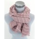Damenschal rosa weiss
