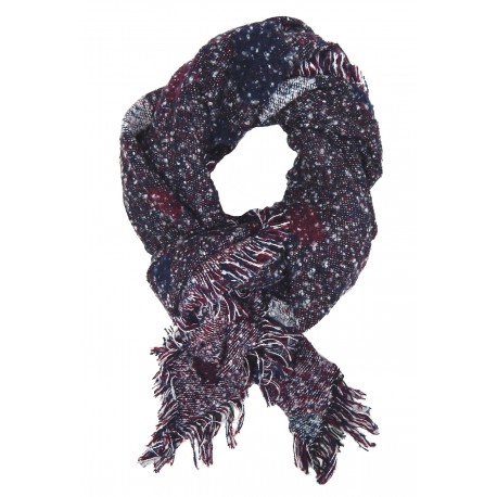 Damenschal blau Punkte