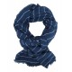 Damenschal blau weiss