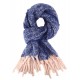 Damenschal blau rosa