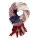 Damenschal rot beige