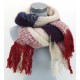 Damenschal rot beige