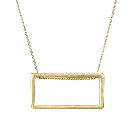 Halskette gold Rechteck