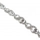 Armband silber Strass 16 - 23 cm