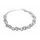 Armband silber Strass 16 - 23 cm