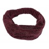 Glitzer Haarband rot - violett beere mit Gummizug