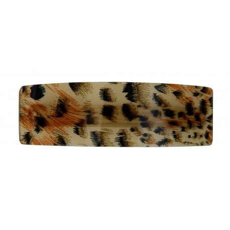 Haarspange beige braun schwarz Animalprint Leopard
