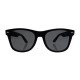 Retro Sonnenbrille Herren Damen schwarz matt 50er