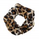 Leopard Scrunchie Haargummi braun beige oder schwarz weiß