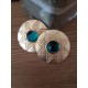 Ohrclips gold grün oder gold rot Ibiza Boho Style Ohrringe