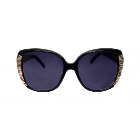 Damen Sonnenbrille schwarz braun rot blau oder beige große Gläser