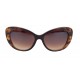 Damen Sonnenbrille Schildpatt Optik braun schwarz blau grün oder lila