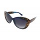 Damen Sonnenbrille Schildpatt Optik braun schwarz blau grün oder lila