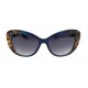 Damen Sonnenbrille Schildpatt Optik braun schwarz blau grün oder lila