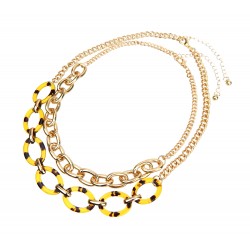 Gliederkette Halskette gold Statement leichte Trend Kette Collier