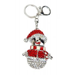Schlüsselanhänger Weihnachtsmann Strass Taschenanhänger Weihnachten