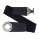 Stretchgürtel schwarz silber