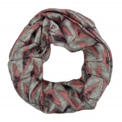 Loop 2 Farben Grau Rosa oder Beige Damenschal Schlauchschal Schal