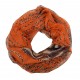 Kleiner leichter Loop braun oder orange Animalprint Leopard Damenschal