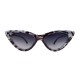 Sonnenbrille CatEye Beige Schwarz o. Grau Rockabilly Retro Statement