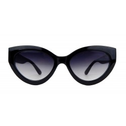 Trend Sonnenbrille ovale Form 2 Farben Schwarz oder Rot Braun mit Etui