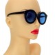 Boho Sonnenbrille rund Blau Schwarz Beige Rosa Blau Transparent Trend