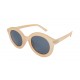 Boho Sonnenbrille rund Blau Schwarz Beige Rosa Blau Transparent Trend