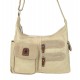 Handtasche 6 Farben Schwarz Grau Blau Beige Braun Tasche Kunstleder