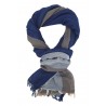 Herrenschal schwarz braun grau oder blau Baumwolle leichter Schal