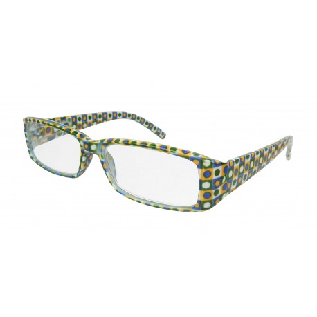 Damen Lesebrille grün bunt Trend Lesebrille +1,0dpt - +3,5 dpt 70er